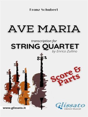 cover image of Ave Maria (Schubert)--String Quartet score & parts